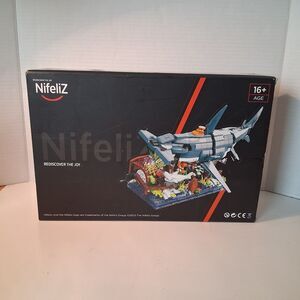 Nifeliz Hammerhead Shark Building Set Ocean Scene 1144 Pieces
